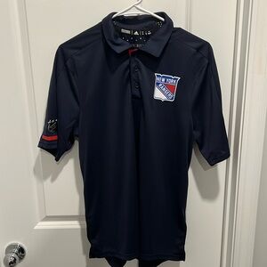 Adidas, New York Rangers golf polo size small